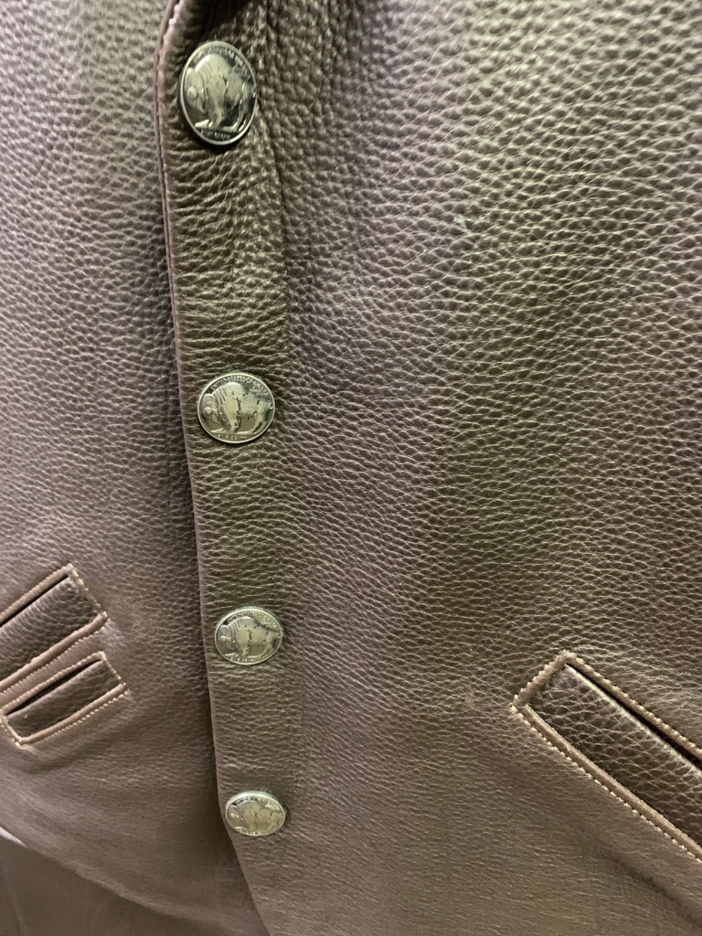 Coronado Leather Brown Leather Holster Vest - Picture 3 of 16